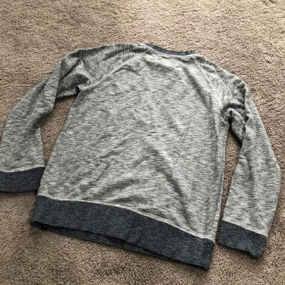 Social Republic Crewneck Sweatshirt Heathered Gray Blue Mens Size Large - Picture 5 of 5
